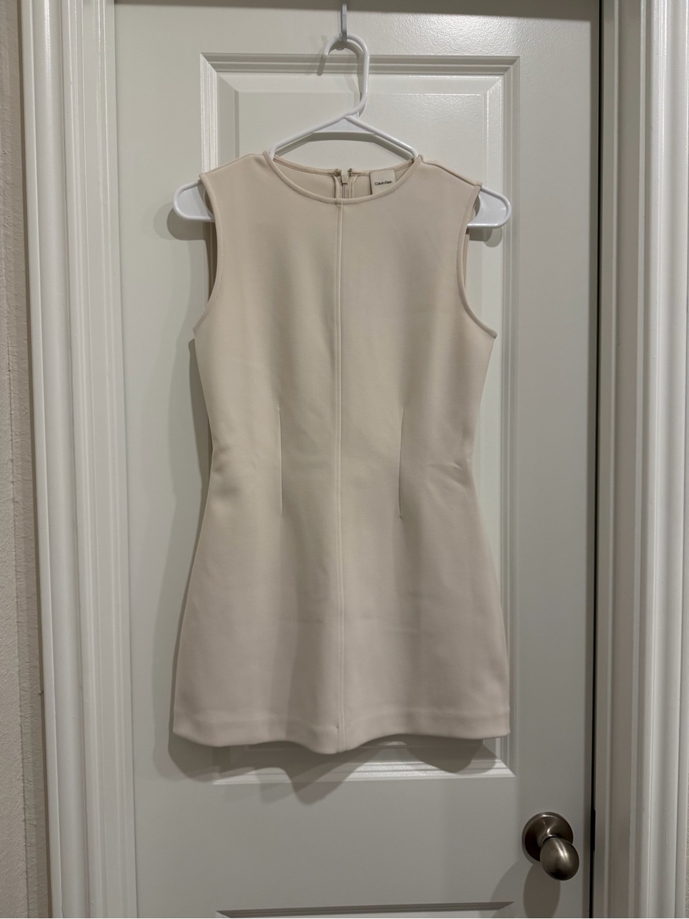 Calvin Klein Cream Sleeveless Dress
